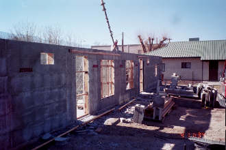 12/4 11:34 The concrete pour begins.